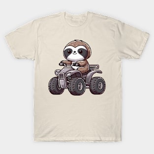 Cute sloth On ATV T-Shirt